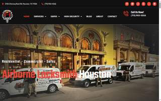 Airborne Locksmith website