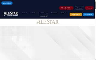 All Star A/C, Plumbing & Electrical website