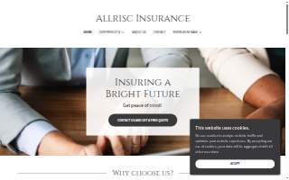 Allrisc Insurance Agency website