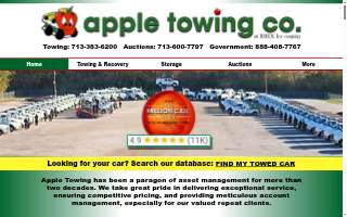Apple Towing Co. (Houston) website