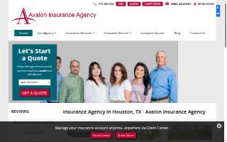 Avalon Insurance Agency website