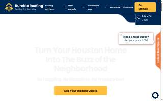 Bumble Roofing of West Houston website