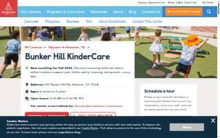 Bunker Hill KinderCare website