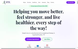 Burhani Physical Therapy and Rehabilitation website