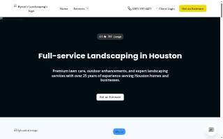 Byron's Landscaping website