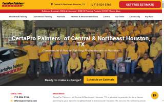 CertaPro Painters of Central & Northeast Houston website