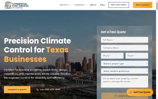 Commercial HVAC of Houston website