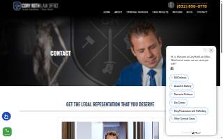 Cory Roth Law Office | Houston Criminal Defense Attorney website