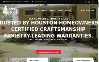 DC Pines Roofing website