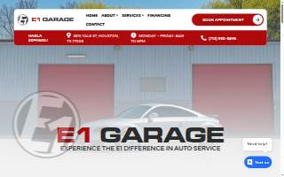 E1 Garage website