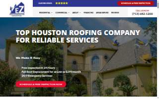 EZ Roof and Construction website