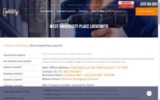 Golden Locksmith website