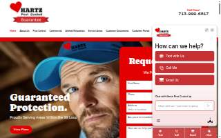 Hartz Pest Control website