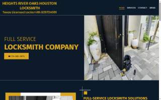 Heights River Oaks Houston Locksmith website