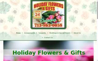 Holiday Flowers & Gifts website