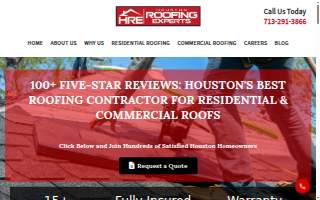 Houston Roofing Experts website
