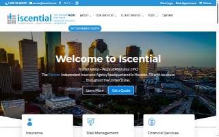 Iscential Insurance Agency website