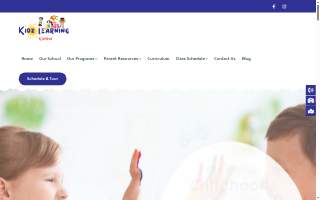 Kidz Learning Kampus Child Care website