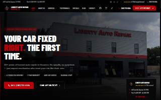 Liberty Auto Repair website