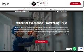 Mash Electric - Emergency Electricians in Houston website