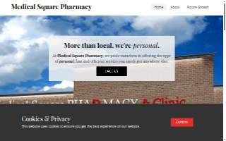 Medical Square Pharmacy website