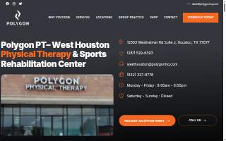 Polygon Physical Therapy - West Houston website