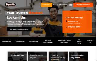 Pop-A-Lock of Houston - Locksmith website