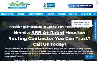 Precision Roof Crafters, Inc. website