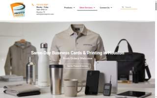 Pronto Prints of Houston website