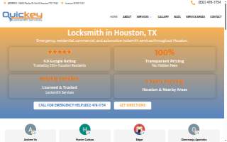 Quickey Locksmith Services website