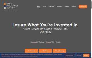 Rafail Insurance Agency website