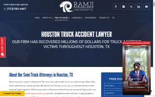 Ramji Law Group P.C. Houston Car Accident Lawyer website