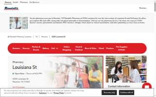 Randalls Pharmacy website