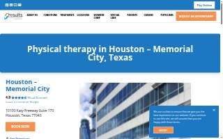 Results Physiotherapy Houston, Texas - Memorial City website