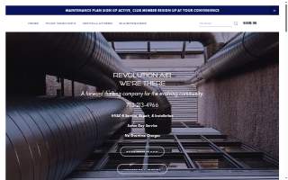 Revolution Air website