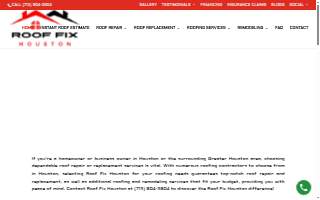 Roof Fix Houston website