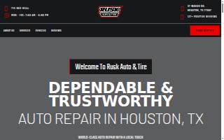 Rusk Auto & Tire (formerly Tech Auto Maintenance) website