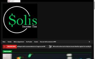 Solis Income Tax Preparation website