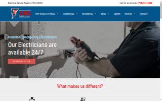 Texas Electrical Residential Contractors website