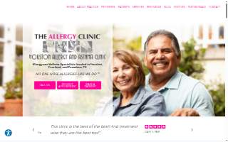The Allergy Clinic website