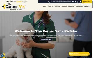 The Corner Vet at Bellaire website