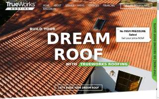 TrueWorks Roofing website