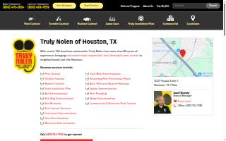 Truly Nolen Pest & Termite Control of Houston website