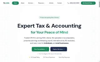 TS CPA website