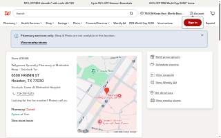 Walgreens Specialty Pharmacy at Methodist Hosp - Scurlock Tw website