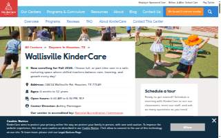 Wallisville KinderCare website