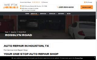 We Fix Cars website