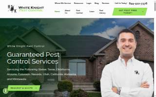 White Knight Pest Control of San Antonio website