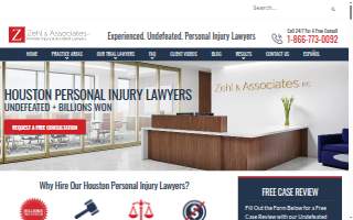 Zehl & Associates - Houston website