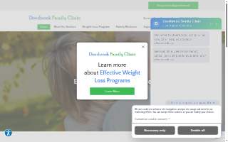 Deerbrook Family Clinic website